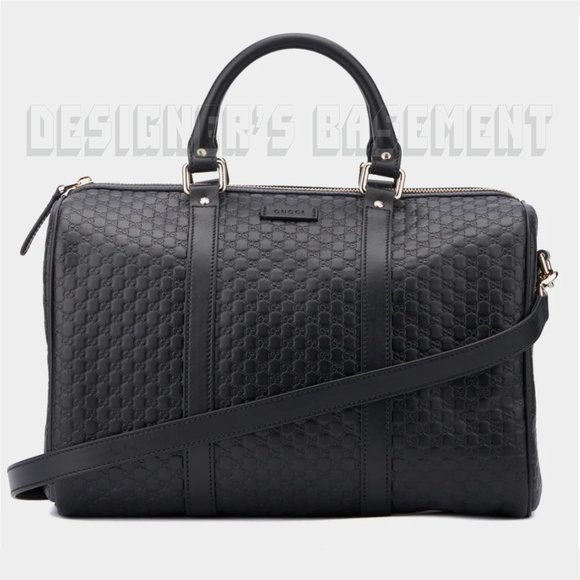 Gucci Black Textured Shoulder Bag - Picture 6 of 13